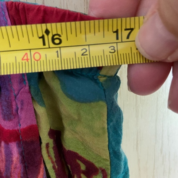 JAMS WORLD Teaberry Floral Cropped Pants Made in Hawaii Sz XL - Picture 8 of 10